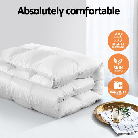 Giselle Bedding 800GSM Goose Down Feather Quilt King Chez Guru