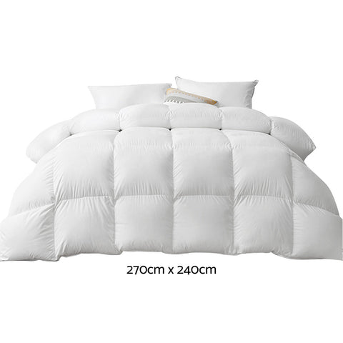 Giselle Bedding 800GSM Goose Down Feather Quilt Super King Chez Guru