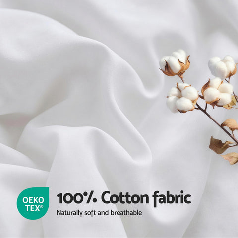 Giselle Bedding Wool Quilt 500GSM Thick Double Winter Doona Baffle Box Construction 100% Wool Filling