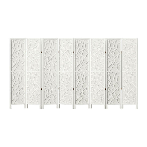 Artiss 8 Panel Room Divider Screen 325x170cm Clover White Chez Guru