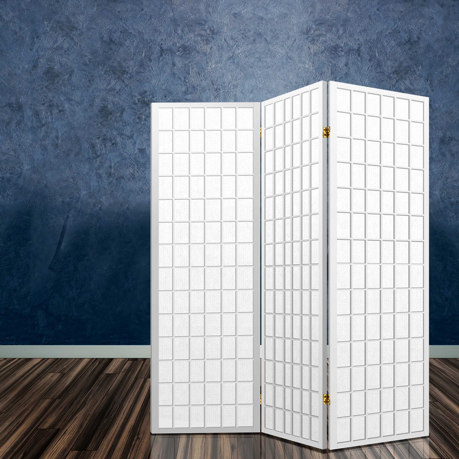 Artiss 3 Panel Room Divider Screen 131x179cm White Chez Guru
