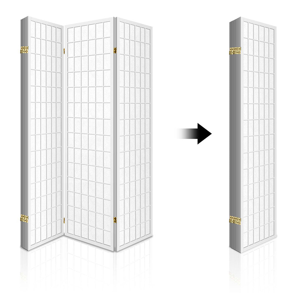 Artiss 6 Panel Room Divider Screen 261x179cm White Chez Guru