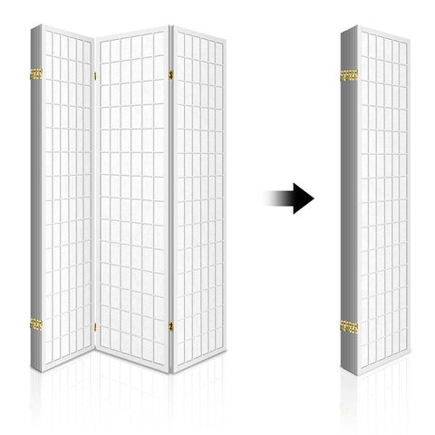 Artiss 6 Panel Room Divider Screen 261x179cm White Chez Guru