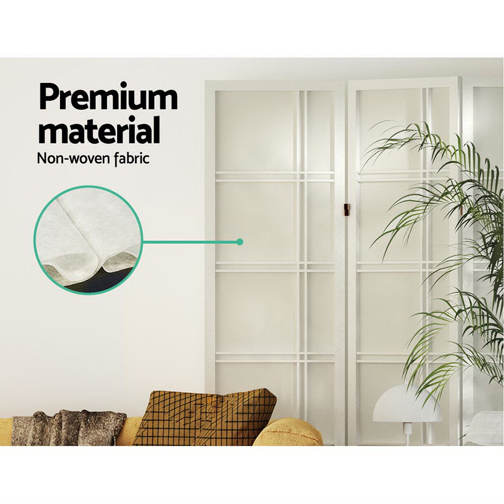 Artiss 8 Panel Room Divider Screen 353x179cm Nova White Chez Guru