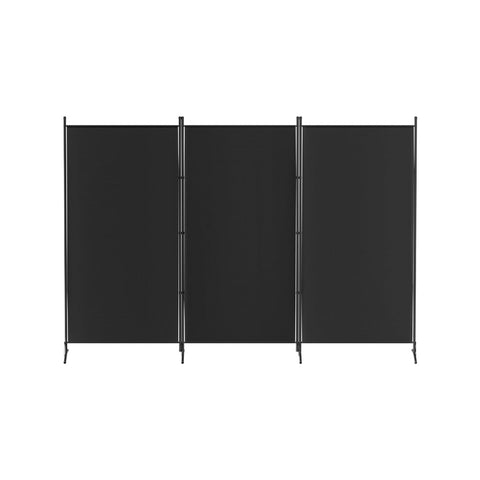 Artiss 3 Panel Room Divider Screen 260x180cm Fabric Black Chez Guru