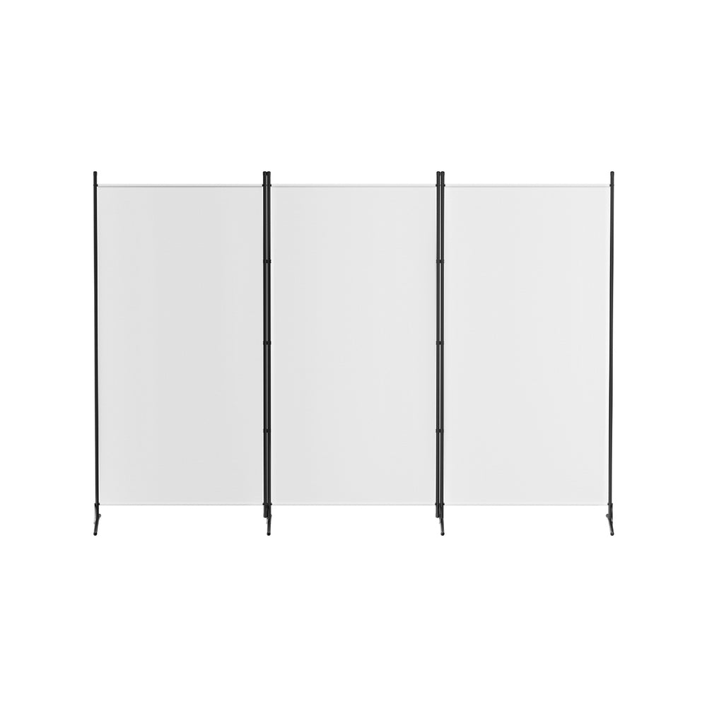 Artiss 3 Panel Room Divider Screen 260x180cm Fabric White Chez Guru