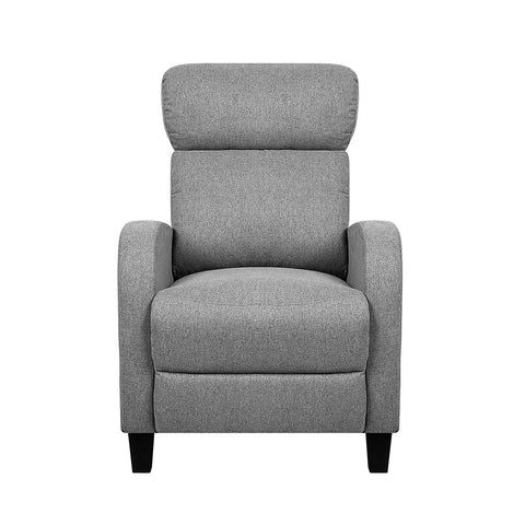 Artiss Fabric Reclining Armchair - Grey - Chez Guru