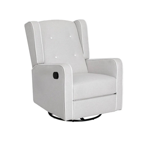 Artiss Recliner Armchair 360� Swivel Grey Fabric - Chez Guru