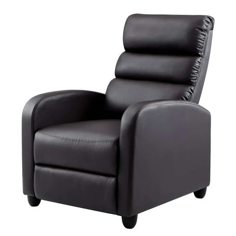 Artiss Recliner Armchair Brown Faux Leather Bolivia - Chez Guru