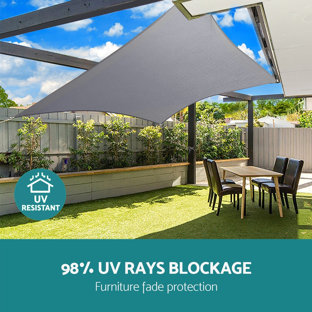 Instahut Waterproof Shade Sail Shade cloth Canopy 220GSM 3x8m Chez Guru
