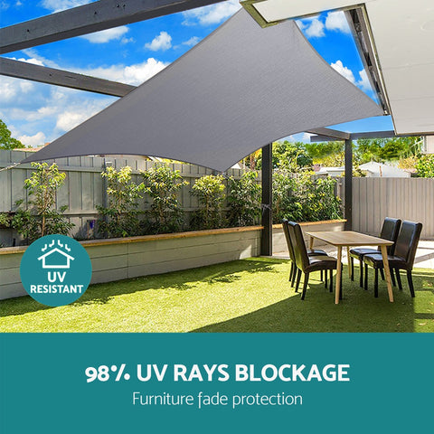 Instahut Waterproof Shade Sail Shade cloth Canopy 220GSM 3x8m Chez Guru