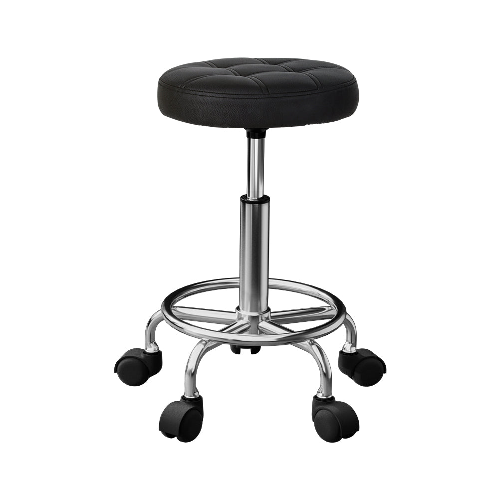 Artiss Salon Stool Round Swivel Chairs Chez Guru