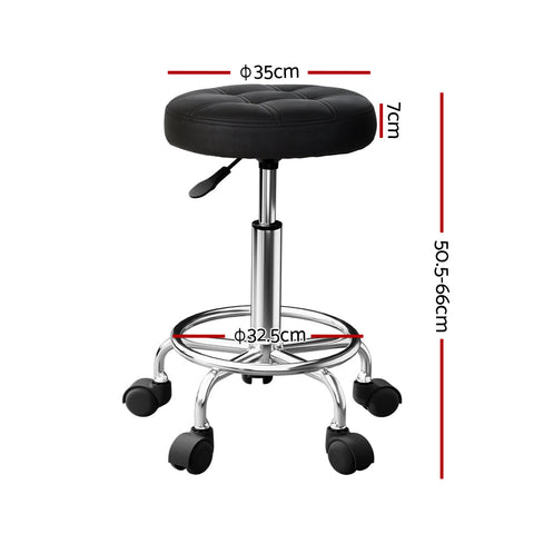 Artiss Salon Stool Round Swivel Chairs Chez Guru