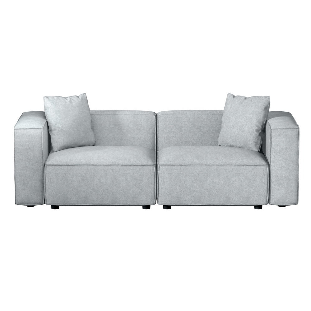 Artiss Modular Sofa Chaise Set 2-Seater Grey Chez Guru
