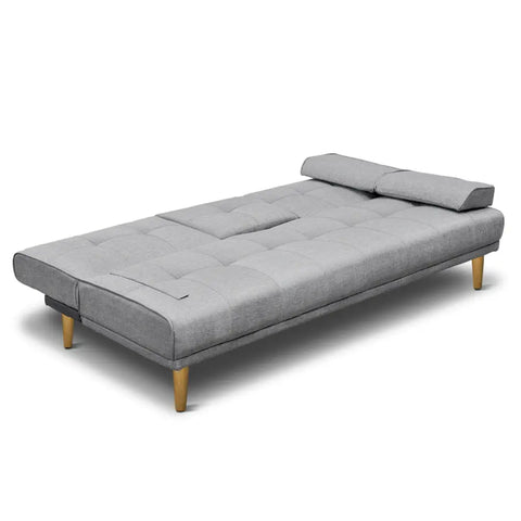 Artiss Sofa Bed 188CM Grey Faux Linen - Chez Guru