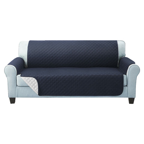 Artiss Sofa Cover Couch Covers 3 Seater Quilted Dark Grey Chez Guru