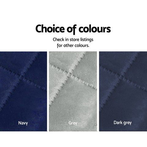 Artiss Sofa Cover Couch Covers 3 Seater Quilted Dark Grey Chez Guru