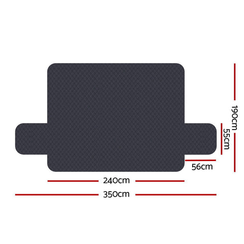 Artiss Sofa Cover Couch Covers 4 Seater 100% Water Resistant Dark Grey Chez Guru