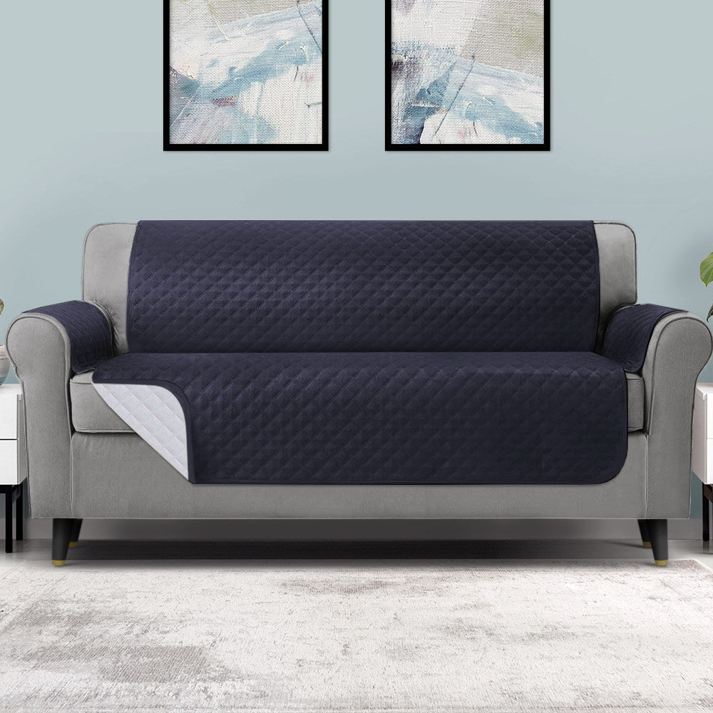 Artiss Sofa Cover Couch Covers 4 Seater 100% Water Resistant Dark Grey Chez Guru