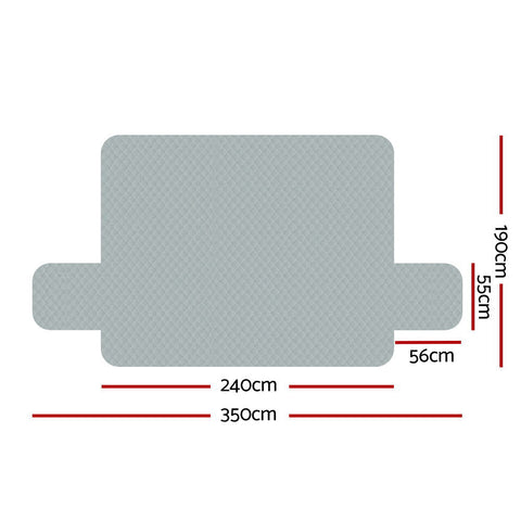 Artiss Sofa Cover Couch Covers 4 Seater 100% Water Resistant Grey Chez Guru