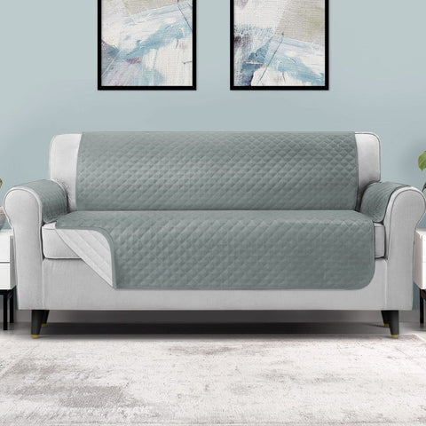 Artiss Sofa Cover Couch Covers 4 Seater 100% Water Resistant Grey Chez Guru