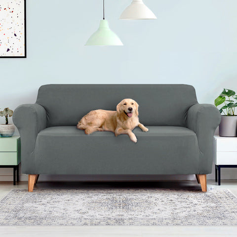 Artiss Sofa Cover Couch Covers 3 Seater Stretch Grey Chez Guru