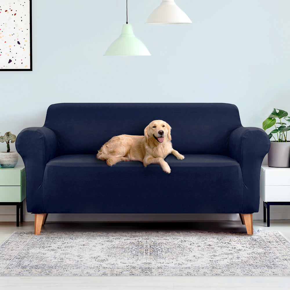 Artiss Sofa Cover Couch Covers 3 Seater Stretch Navy Chez Guru