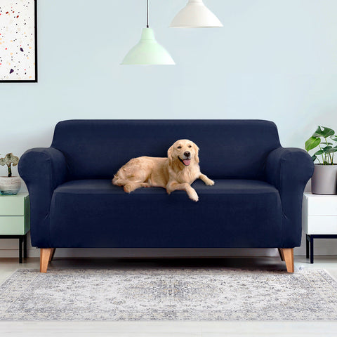 Artiss Sofa Cover Couch Covers 3 Seater Stretch Navy Chez Guru