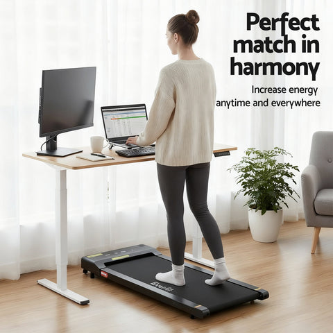 Artiss Electric Treadmill with 140cm Automatic Standing Desk Walking Pad 400mm
