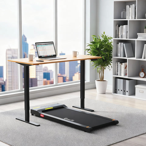 Artiss Electric Treadmill with 120cm Automatic Standing Desk Walking Pad 400mm