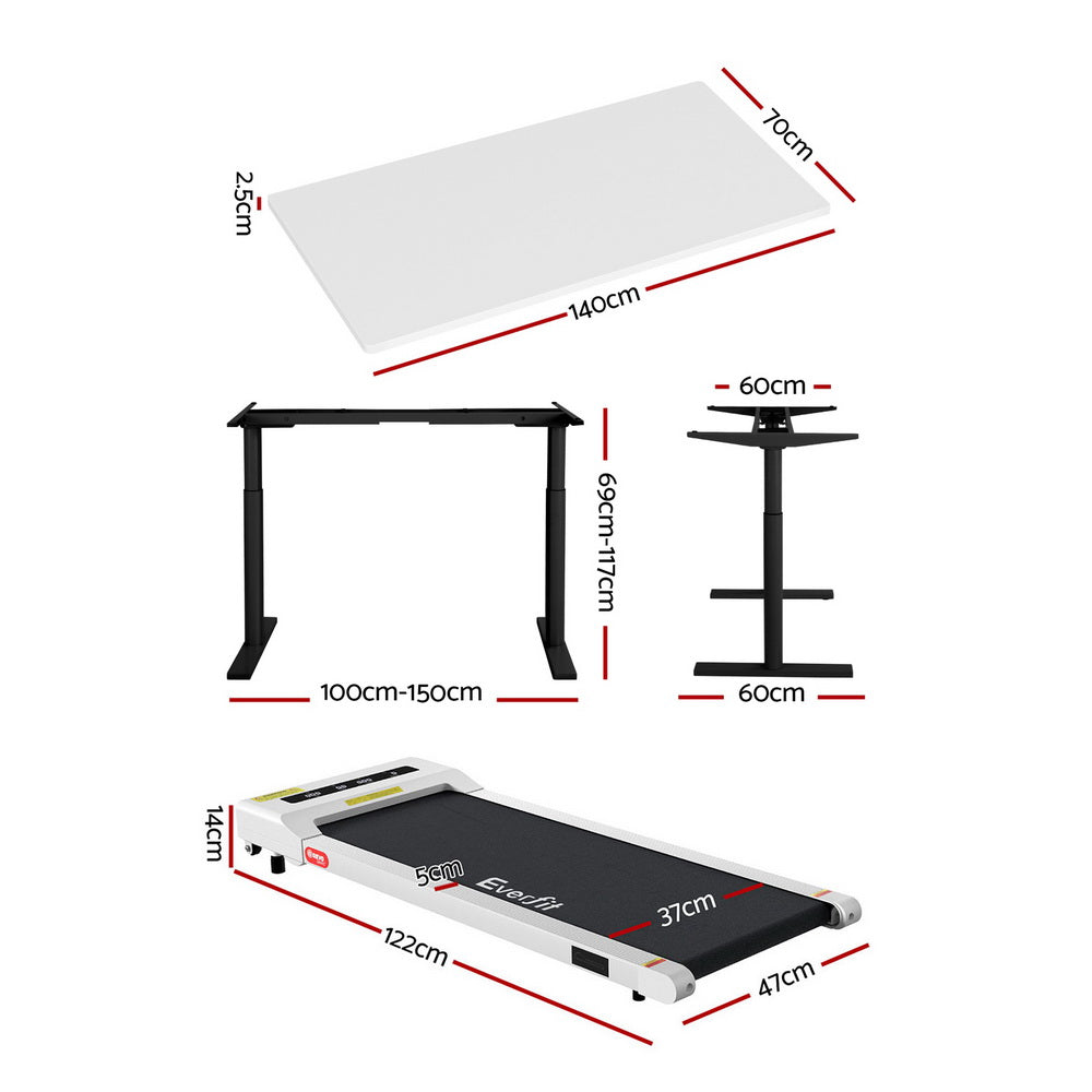 Artiss Treadmill Automatic Standing Desk with 360mm Electric Walking Pad Chez Guru