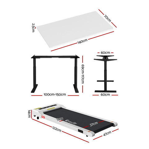 Artiss Treadmill Automatic Standing Desk with 360mm Electric Walking Pad Chez Guru