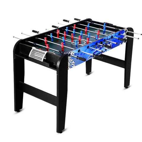 4FT Soccer Table Foosball Football Game Home Family Party Gift Playroom Blue Chez Guru