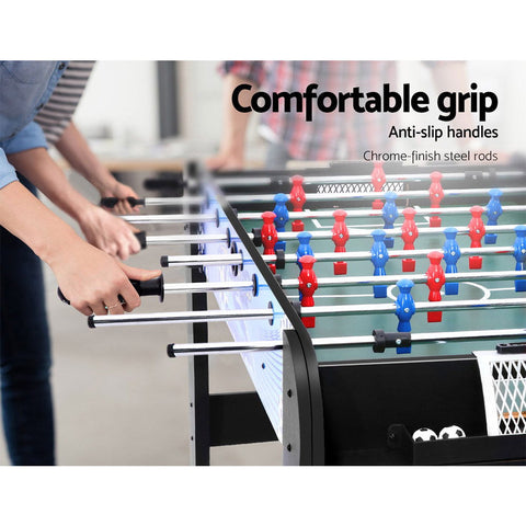 4FT Soccer Table Foosball Football Game Home Family Party Gift Playroom Blue Chez Guru