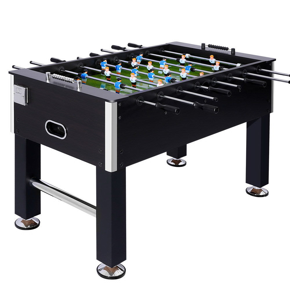 5FT Soccer Table Foosball Football Game Home Family Party Gift Playroom Black Chez Guru