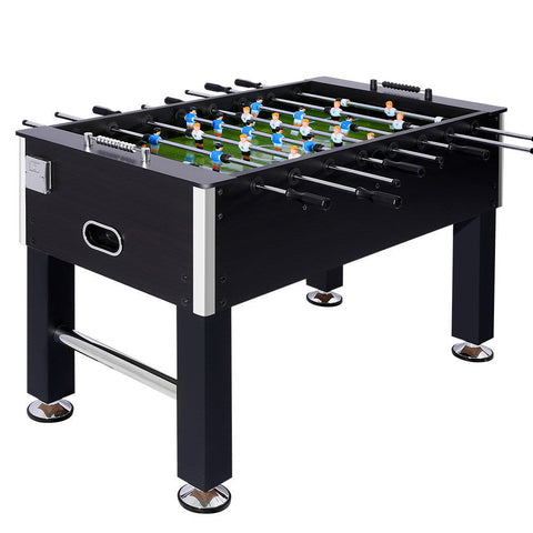 5FT Soccer Table Foosball Football Game Home Family Party Gift Playroom Black Chez Guru