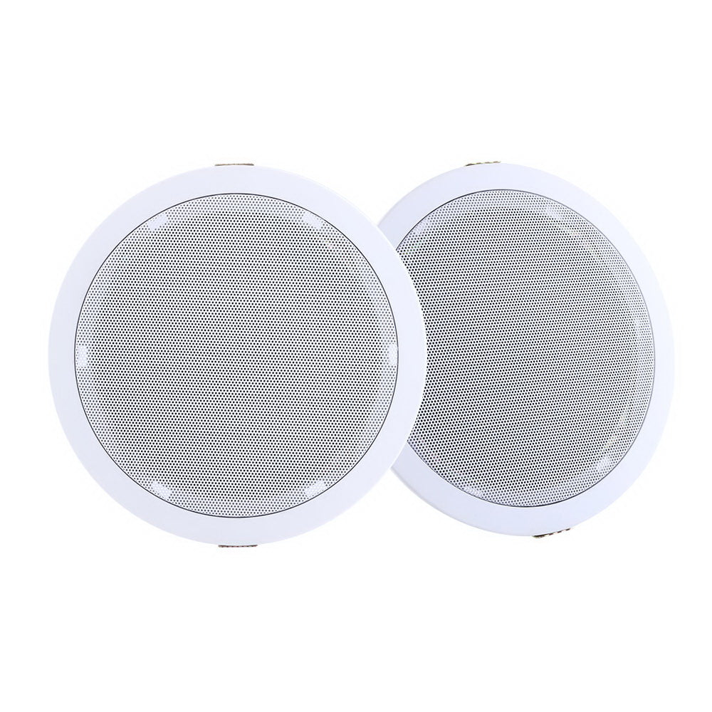 2 x 6" In Ceiling Speakers Home 80W Speaker Theatre Stereo Outdoor Multi Room Chez Guru