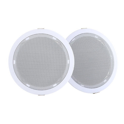 2 x 6" In Ceiling Speakers Home 80W Speaker Theatre Stereo Outdoor Multi Room Chez Guru
