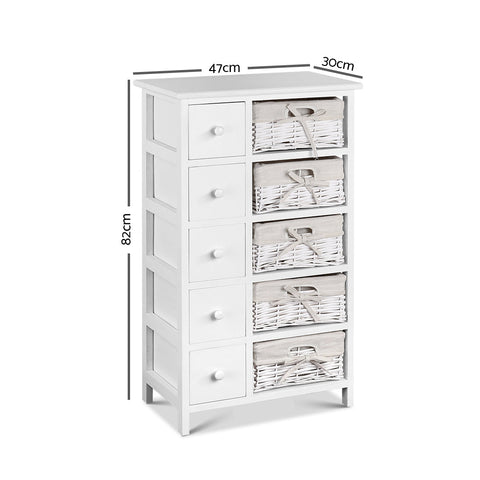 Artiss 5 Chest of Drawers with 5 Baskets - MAY Chez Guru