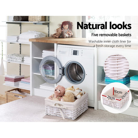 Artiss 5 Chest of Drawers with 5 Baskets - MAY Chez Guru