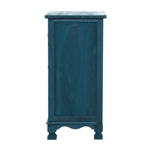 Artiss Bedside Table 3 Drawers Vintage - THYME Blue Chez Guru