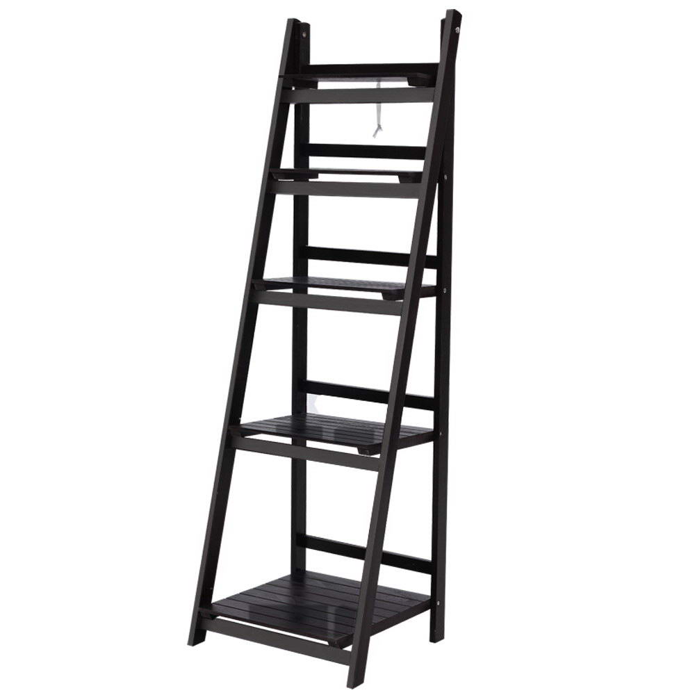 Artiss Bookshelf Corner Shelf 5 Tiers - ZANE Coffee Chez Guru