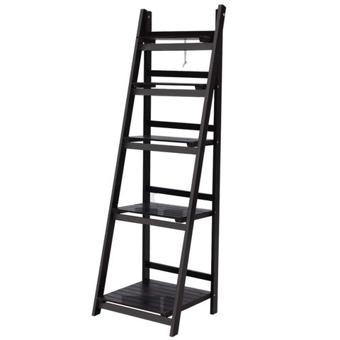 Artiss Bookshelf Corner Shelf 5 Tiers - ZANE Coffee Chez Guru