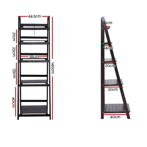 Artiss Bookshelf Corner Shelf 5 Tiers - ZANE Coffee Chez Guru