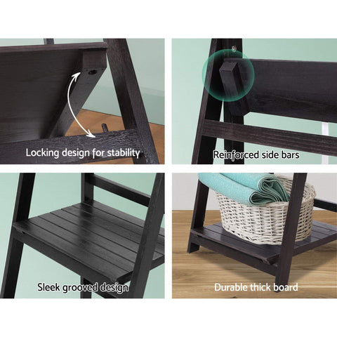 Artiss Bookshelf Corner Shelf 5 Tiers - ZANE Coffee Chez Guru