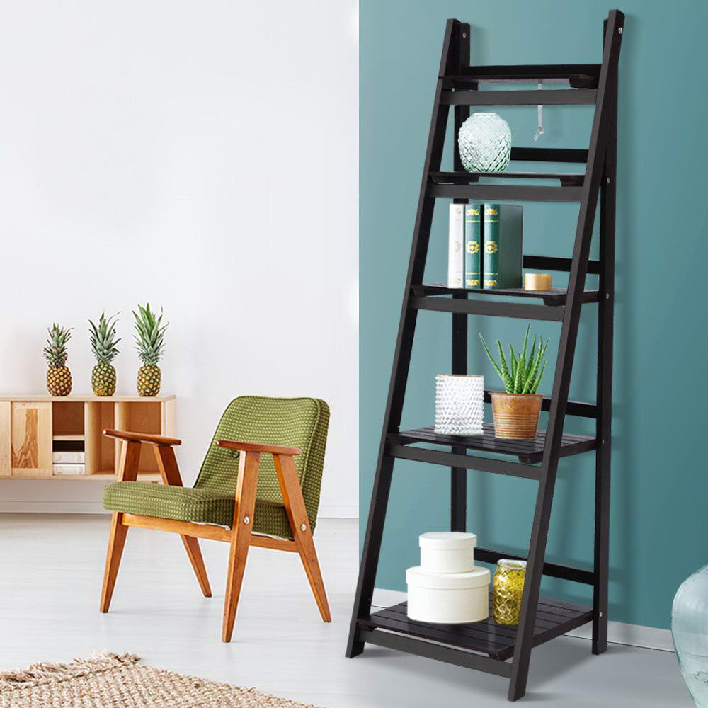 Artiss Bookshelf Corner Shelf 5 Tiers - ZANE Coffee Chez Guru
