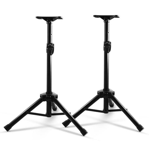 Alpha Speaker Stand 65-120cm Adjustable Height Surround Sound Studio Home 2pcs Chez Guru