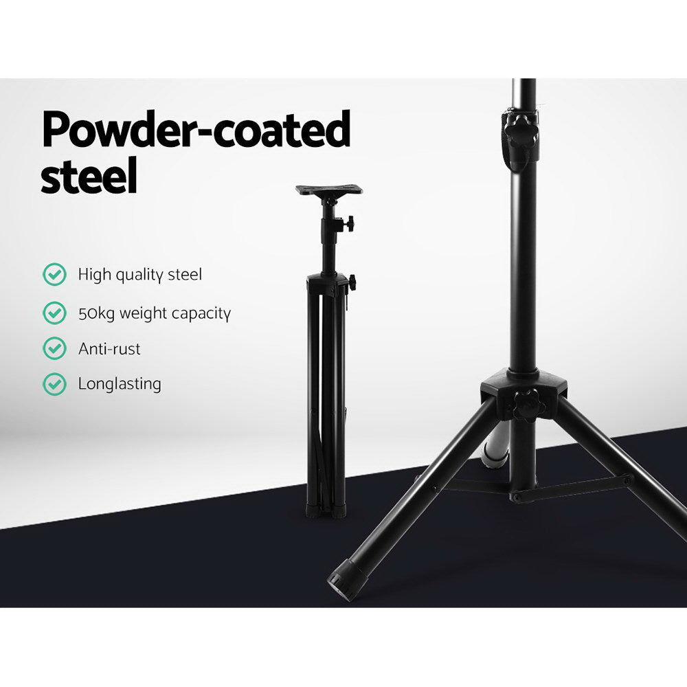 Alpha Speaker Stand 65-120cm Adjustable Height Surround Sound Studio Home 2pcs Chez Guru