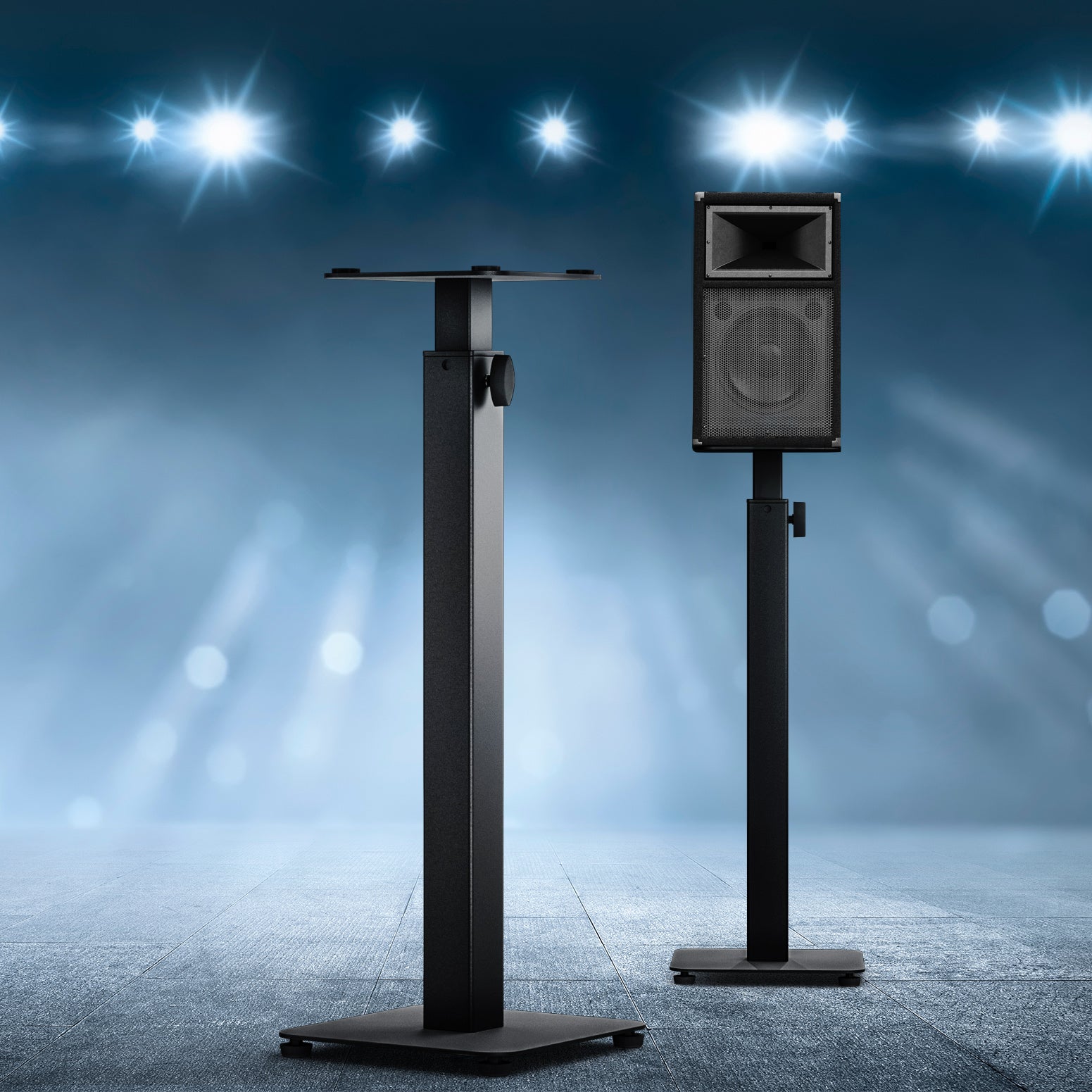 Alpha Speaker Stand 70-117cm Adjustable Height 2pcs Chez Guru