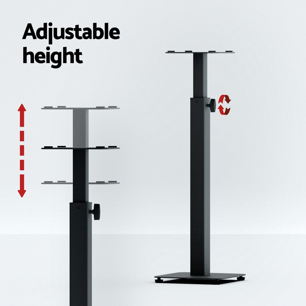 Alpha Speaker Stand 70-117cm Adjustable Height 2pcs Chez Guru